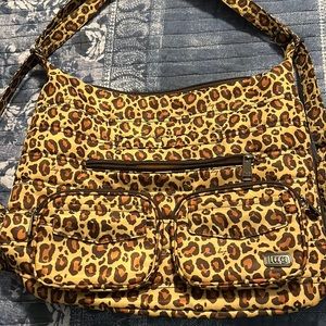 Lug zipliner leopard print